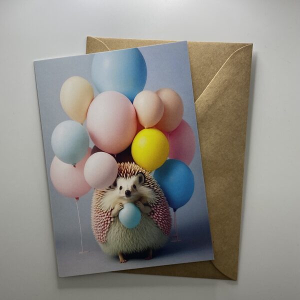 Kaart feestelijke egel