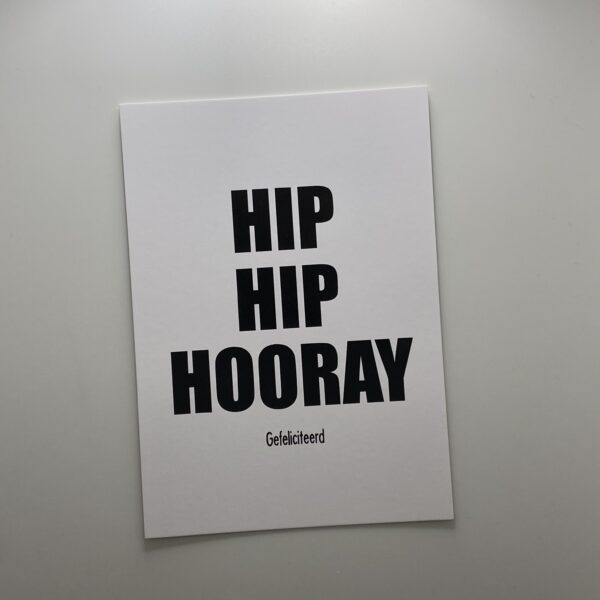 Kaart - hip hip hooray