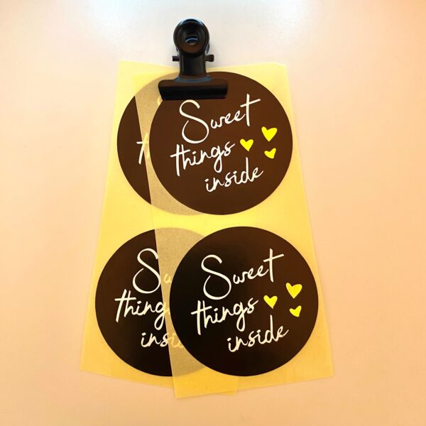 Sticker - sweet things inside (5 stuks)
