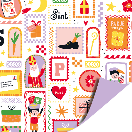 Inpakpapier sint pietjes